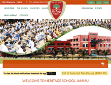 Tablet Screenshot of heritageschooljammu.com